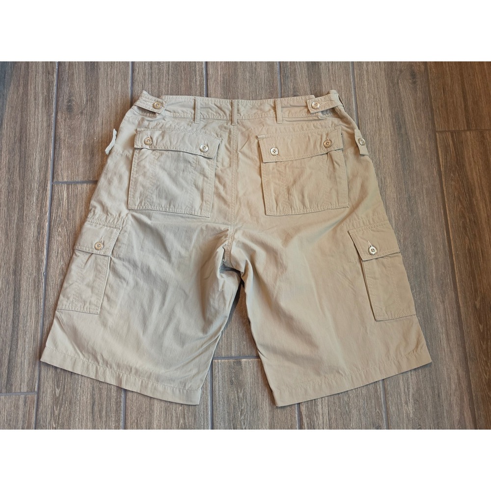 Clothing Arts Pick-Pocket Proof Travel Cargo Shorts Khaki Tan Mens 34 Nylon - Picture 6 of 7